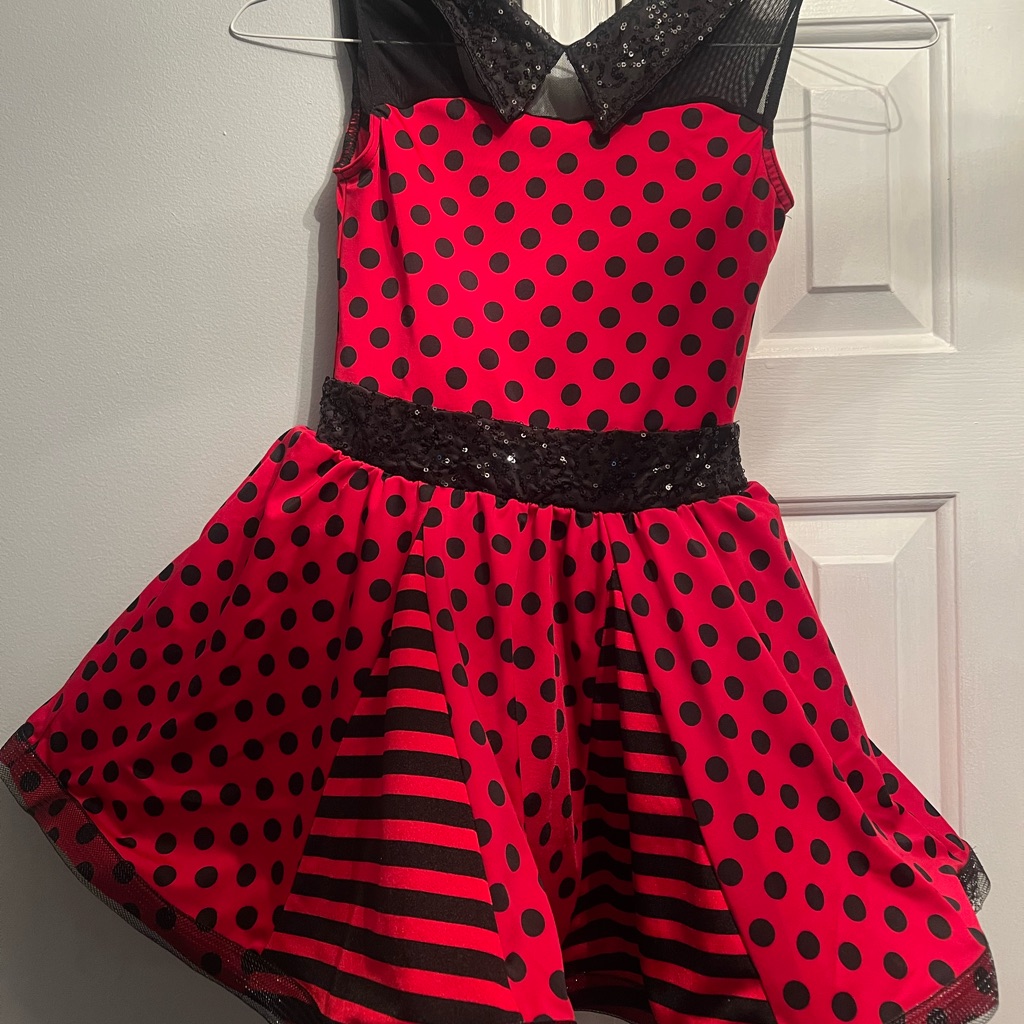 Red  Black Dress Great For Tapping Clogging Or Just Dress UpUse As Costume